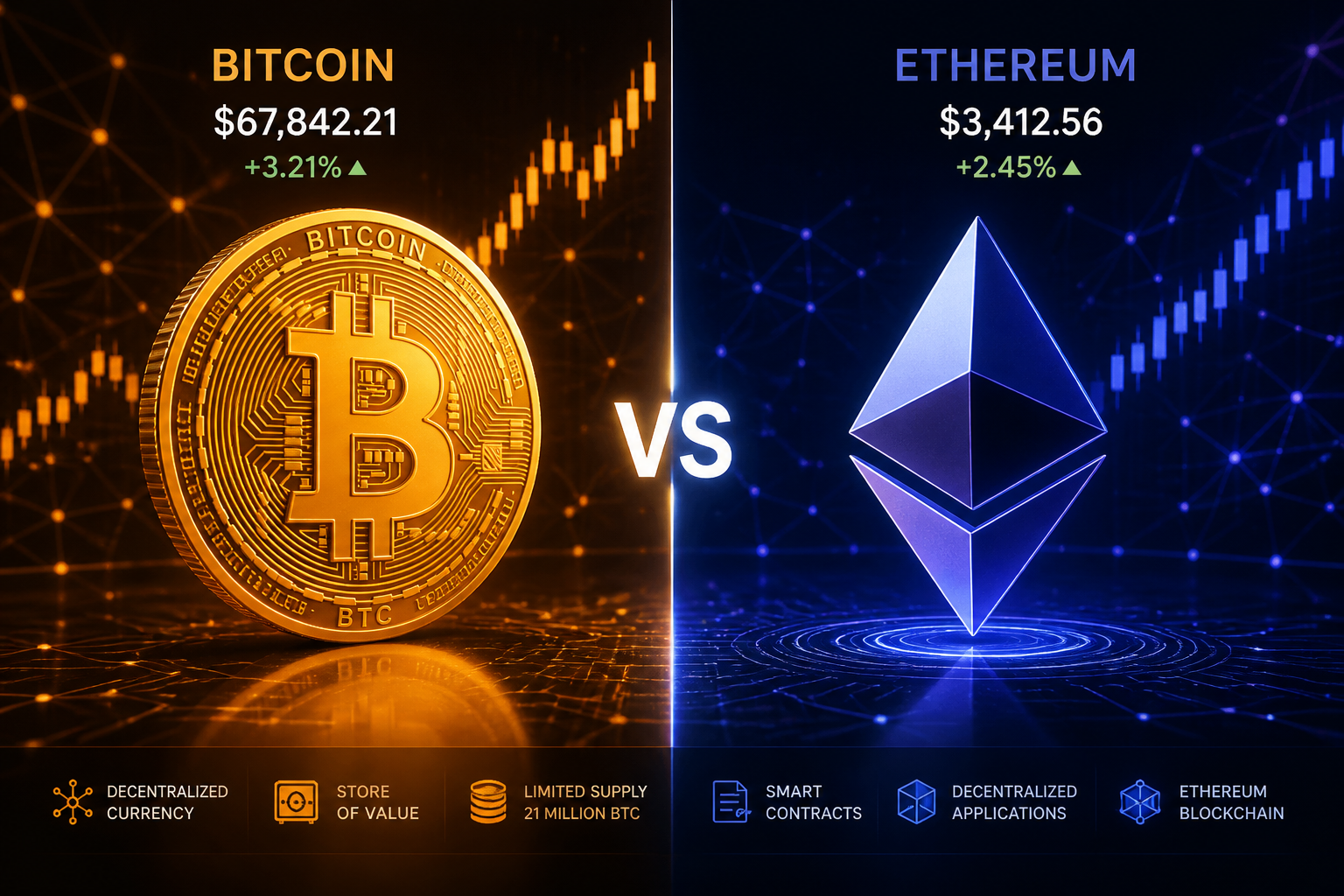 Bitcoin vs Ethereum: Key Differences for Investors