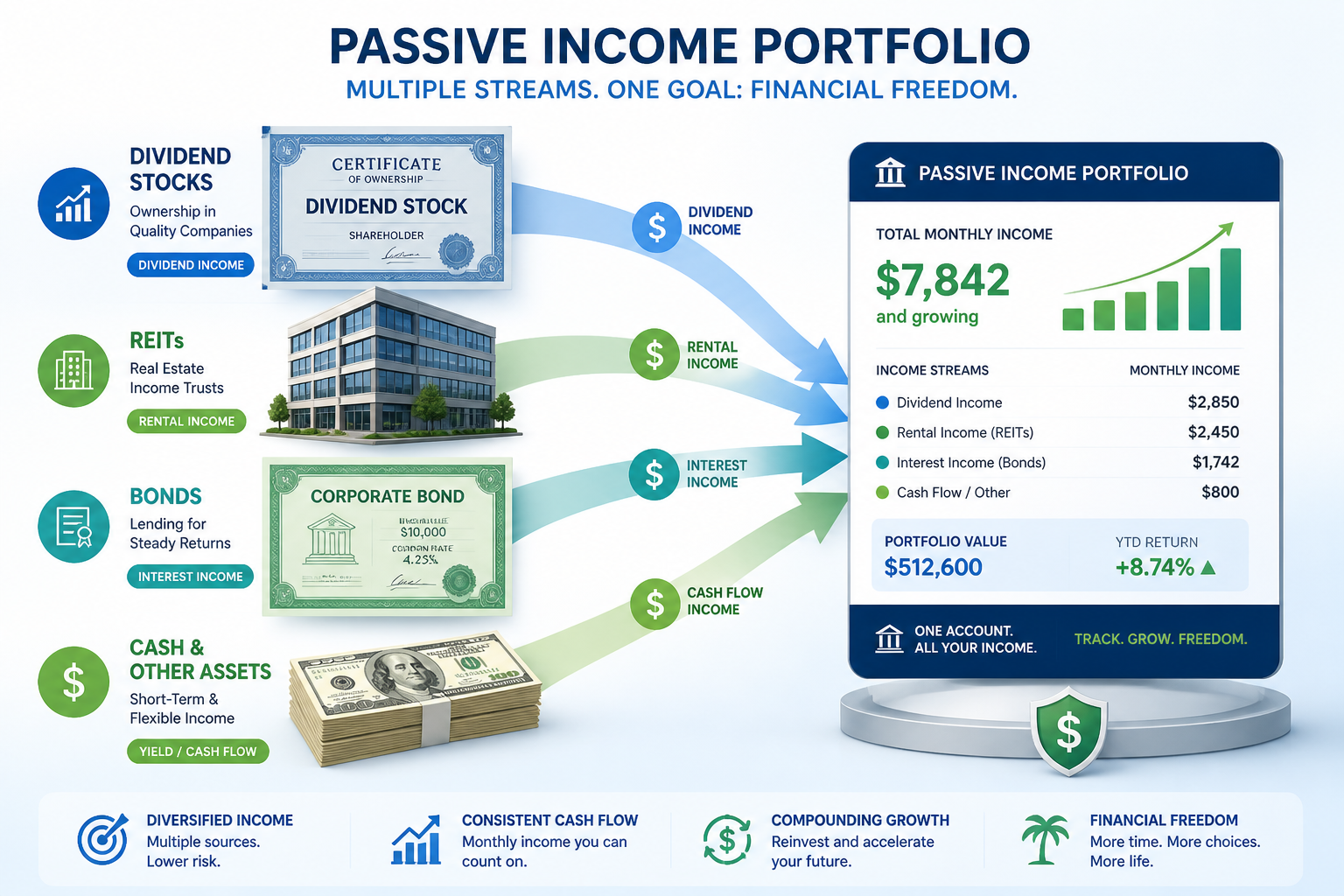 How to Build a Passive Income Portfolio from Scratch