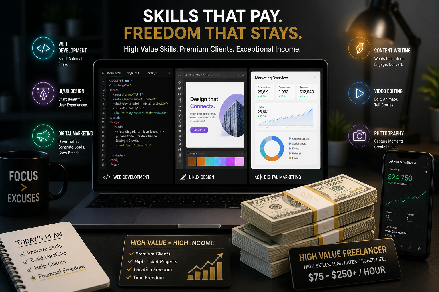 Highest-Paying Freelance Skills in Today's Market